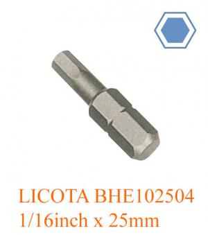 Mũi bắt vít lục giác 1/16inch x 25mm LICOTA