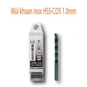 Mũi khoan inox HSS-CO5 1.0mm