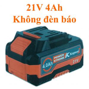 Pin máy tháo ốc 21V 4.0Ah Kapusi K-00004 không có đèn