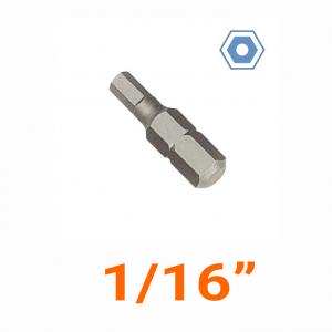 Mũi bắt vít lục giác có lỗ 1/16" x 25mm LICOTA