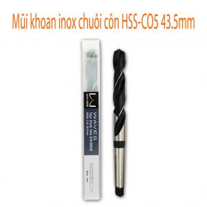 Mũi khoan inox chuôi côn HSS-CO5 43.5mm