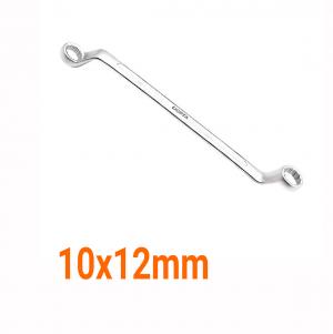 Cờ lê 2 đầu vòng nghiêng 75 độ xi mờ 10x12mm LICOTA