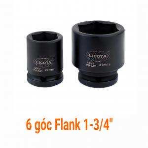 Đầu tuýp đen 3/4" 6 góc Flank 1-3/4" LICOTA