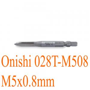 Mũi taro ren M5x0.8mm chuôi lục kiểu Mỹ 70mm Onishi