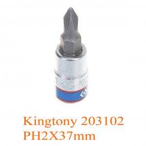 Đầu tuýp 1/4 inch bit mũi bake PH2X37mm Kingtony 203102