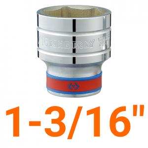 Đầu tuýp ngắn lục giác 1/2"-1-3/16" kingtony 433538SR