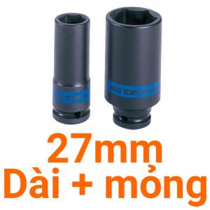 Tube Kingtony 1/2" đen dài mỏng 27 493527M