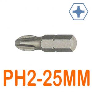 Mũi bắt vít 4 cạnh chống trượt PH2 x 25mm LICOTA