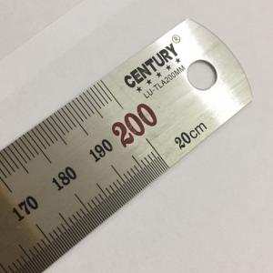 Thước lá inox 200mm Century mỗi mặt một hệ đo