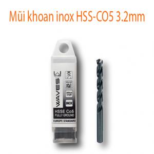 Mũi khoan inox HSS-CO5 3.2mm