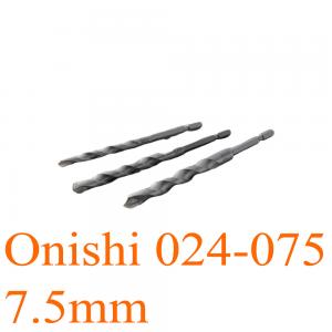 Mũi khoan bê tông cỡ lớn Ø7.5mm chuôi lục 6 ly 120mm Onishi
