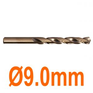 Mũi khoan chuyên inox Ø9.0mm phủ coban vàng Senka