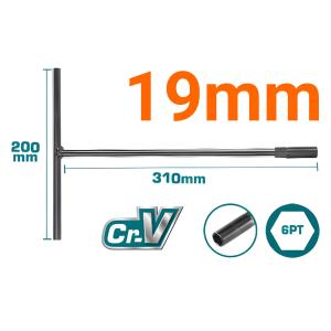 Chìa vặn chữ T 19mm Total