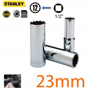 Đầu tuýp 1/2" 12PT deep 23mm Stanley STMT73354-8B