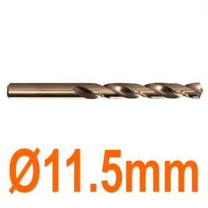 Mũi khoan chuyên inox Ø11.5mm phủ coban vàng Senka