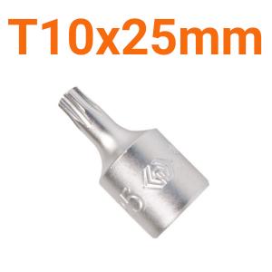 Đầu tuýp 1/4 inch bit mũi sao T10x25mm Kingtony 201310X