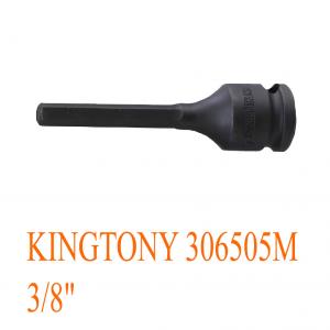 Đầu tuýp mũi lục giác H5X90mm đen 3/8" KINGTONY 306505M