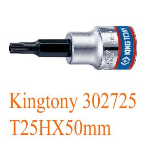 Đầu tuýp 3/8 inch bit mũi sao có lỗ T25HX50mm Kingtony 302725