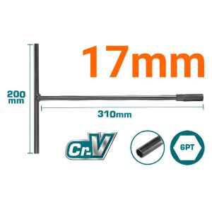 Chìa vặn chữ T 17mm Total