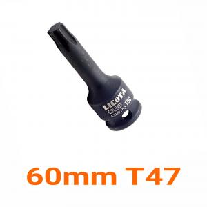 Đầu tuýp 3/8" vít hình sao loại 60mm T47 LICOTA