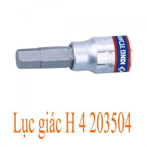 Tube Kingtony 1/4" mũi Lục giác H4 203504