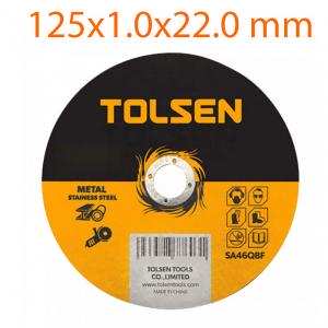 Đĩa cắt sắt & inox mỏng 125x1.0x22.0 mm TOLSEN 76133