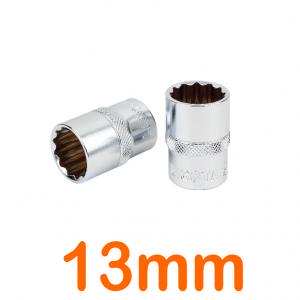 Đầu tuýp 3/8" 12 góc Flank 13mm LICOTA