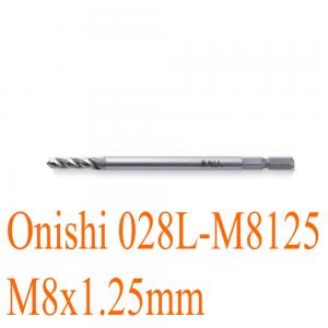Mũi taro ren xoắn M8x1.25mm chuôi lục loại dài 120mm Onishi