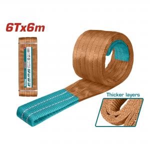 Dây cáp vải cẩu hàng nâu 6Tx6m Total