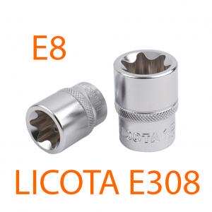 Đầu tuýp 3/8" Torx E8 LICOTA