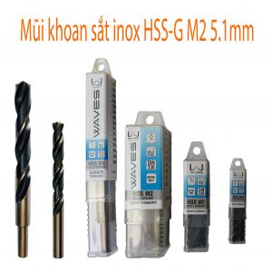 Mũi khoan sắt inox HSS-G M2 5.1mm