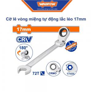 Cờ lê vòng miệng tự động lắc léo 17mm Wadfow