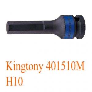 Đầu tuýp đen 1/2" lục giác H10 Kingtony 401510M