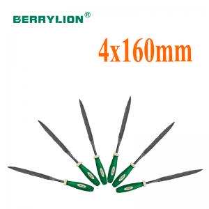 Bộ 6 giũa hình bán nguyệt tay cầm 2 màu 4X160mm Berrylion 052624160