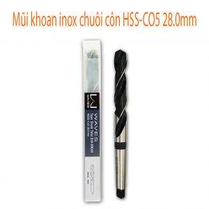 Mũi khoan inox chuôi côn HSS-CO5 28.0mm