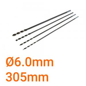 Mũi khoan cách vách Ø6.0mm chuôi tròn vát 305mm Onishi