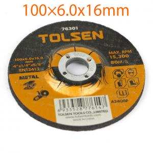Đĩa mài sắt 100x6.0x16mm TOLSEN 76301