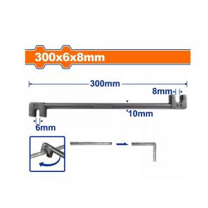 Vam càng cua uốn sắt 6x8mm Wadfow
