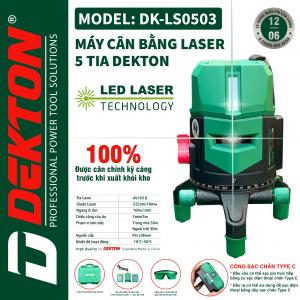 Máy cân bằng laser 5 tia Dekton