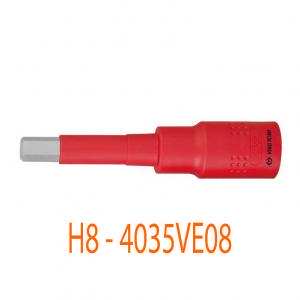 Đầu tuýp lục giác 1/2"-H8 cách điện kingtony 4035VE08