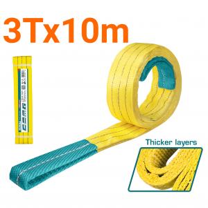 Dây cáp vải cẩu hàng vàng 3Tx10m Total