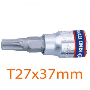 Đầu tuýp 1/4 inch bit mũi sao T27x37mm Kingtony 203327