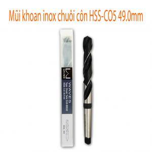 Mũi khoan inox chuôi côn HSS-CO5 49.0mm