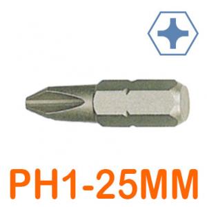 Mũi bắt vít 4 cạnh PH1x25mm LICOTA