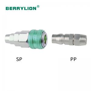 Đầu nối ống hơi nhanh co dây 8x12mm 40SP+ PP Berrylion 050301040