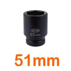 Đầu tuýp đen dài 1" 51mm 6 góc Flank LICOTA