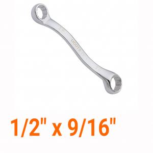 Cờ lê 2 đầu vòng ngắn nghiêng 45 độ 1/2" x 9/16" LICOTA