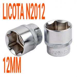 Đầu tuýp 1/4" 6 góc Flank 12mm LICOTA