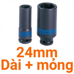 Tube Kingtony 1/2" đen dài mỏng 24 493524M