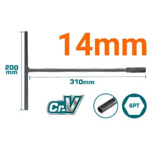 Chìa vặn chữ T 14mm Total